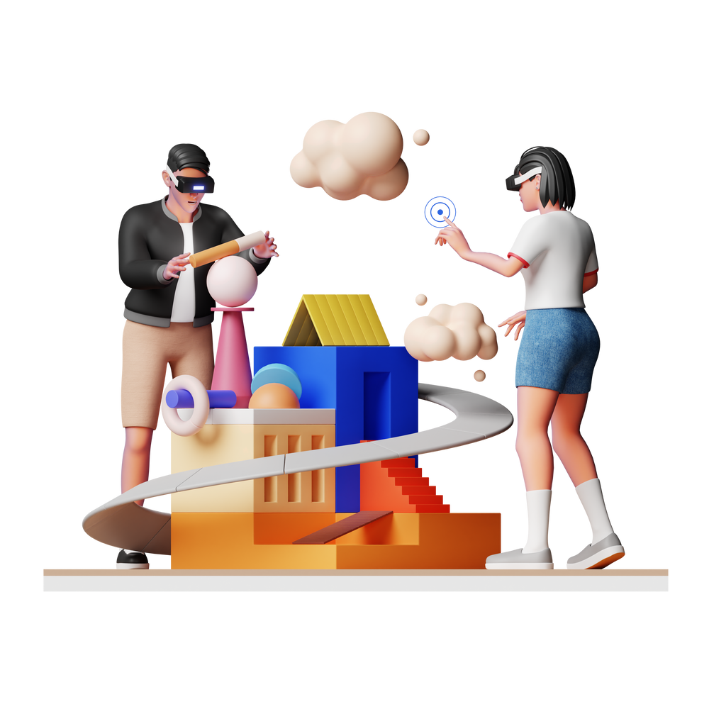 people building metaverse 3D