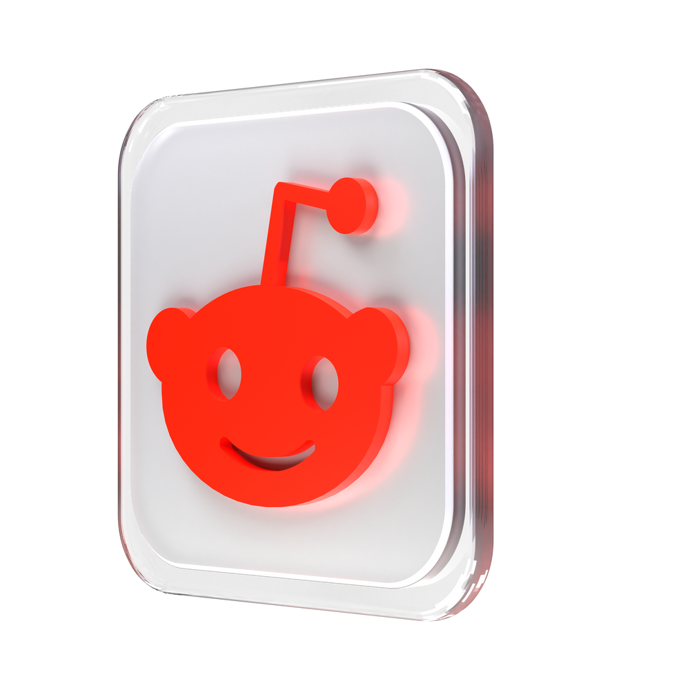 reddit icon in 3D