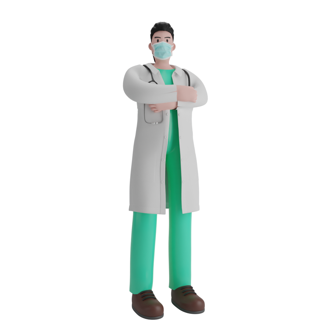 male doctor illustration